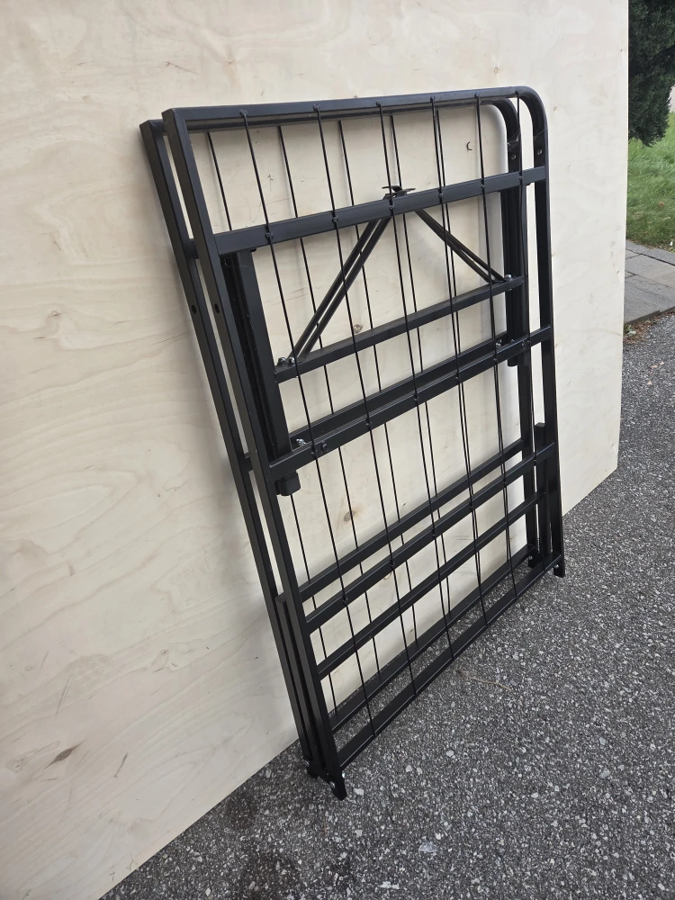 Twin Size Folding Bed Frame - Black - photo 3