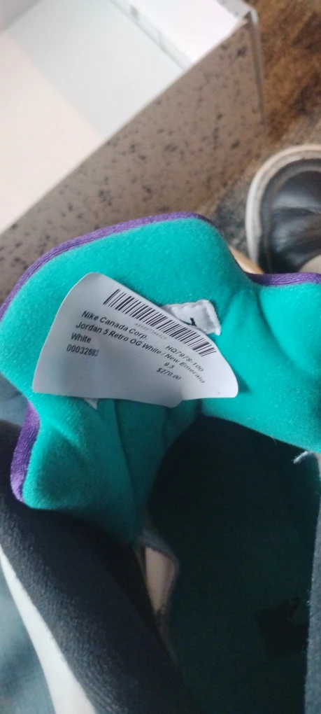 Nike Air Jordan 5 Retro OG White Grape US 8.5 - photo 4