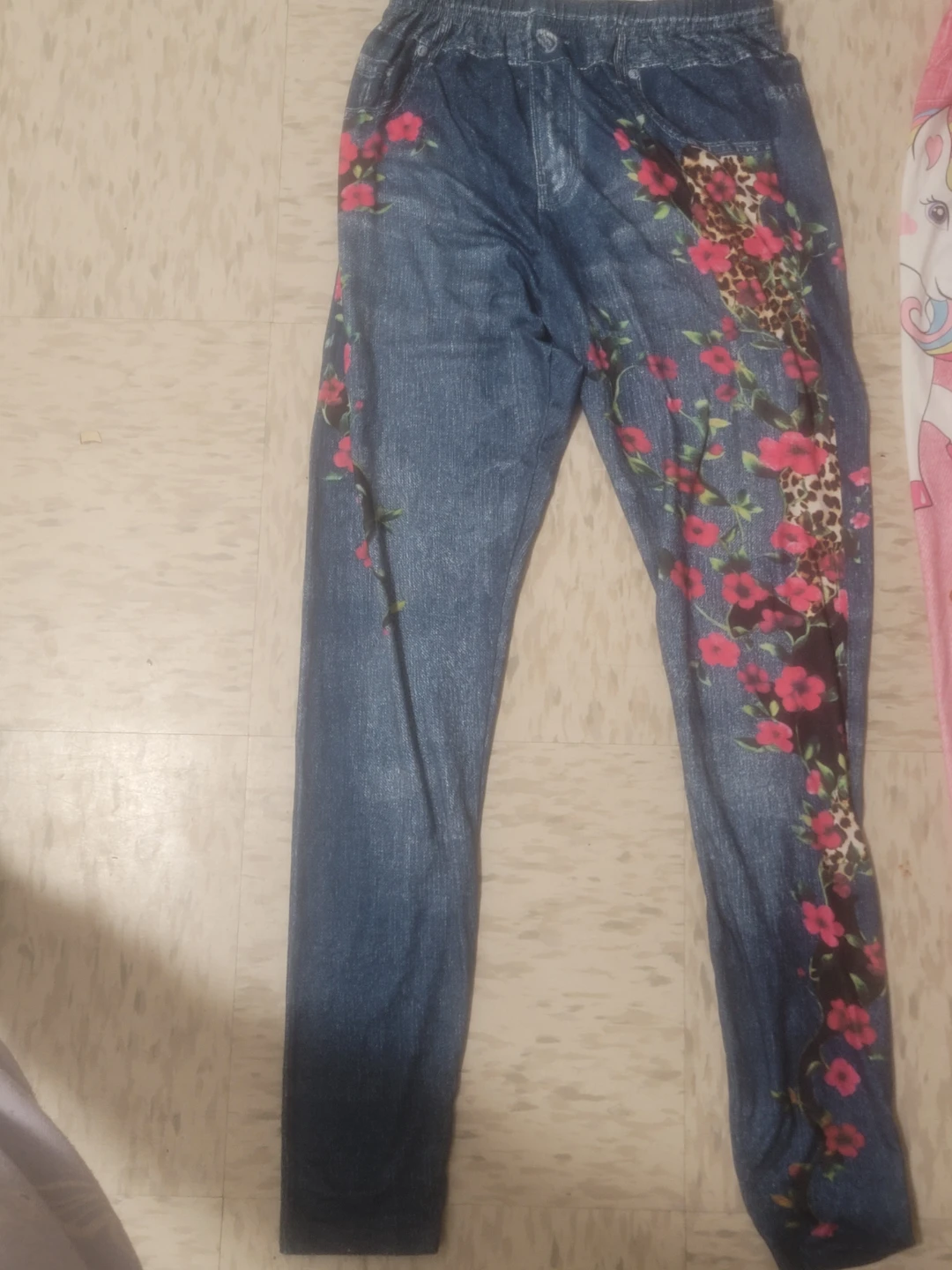 Girls' Printed Leggings - Unicorn & Floral Designs - photo 2