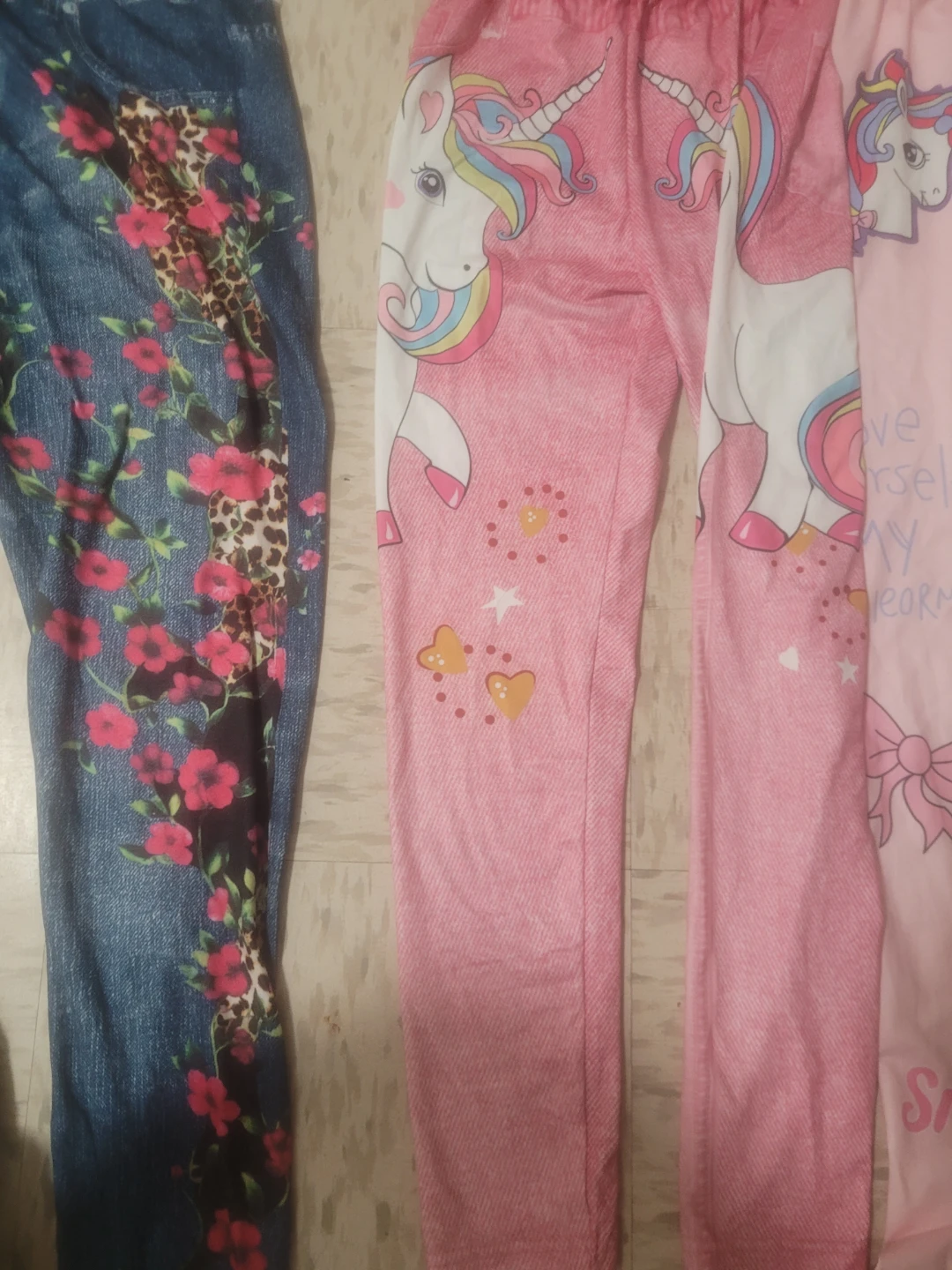 Girls' Printed Leggings - Unicorn & Floral Designs - photo 3