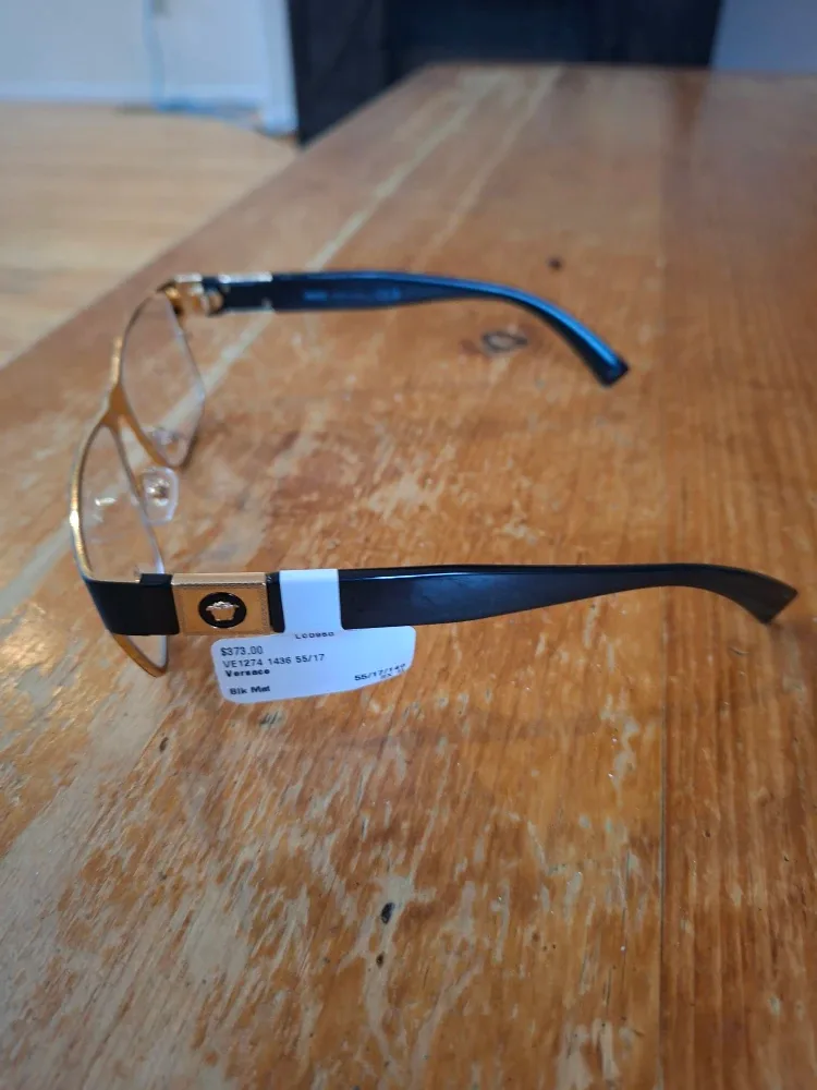 Versace VE1274 1436 55/17 Eyeglasses - Black Matte image indicator(3)