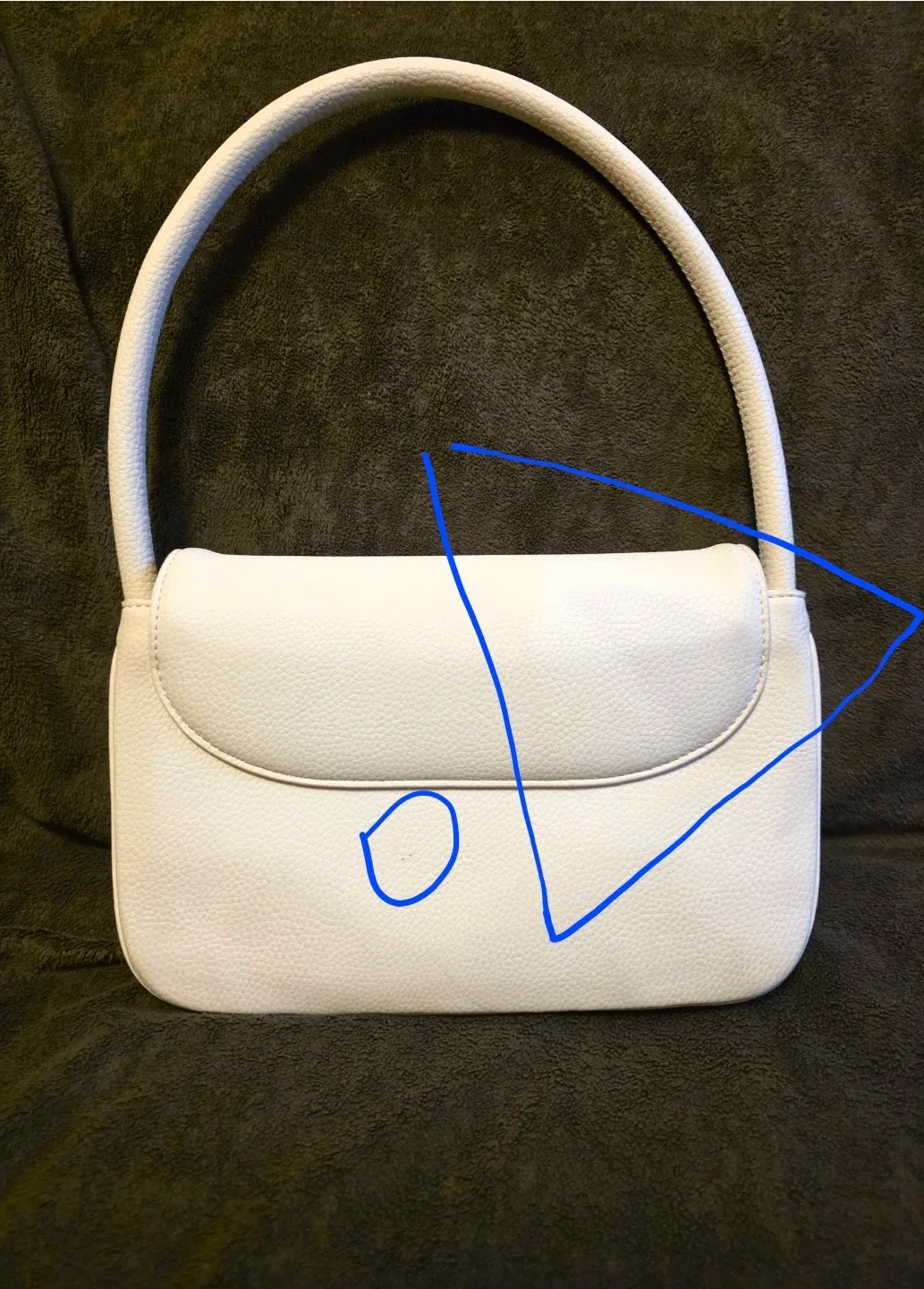 HUGO Cream Leather Handbag/ Shoulder Bag image indicator(9)