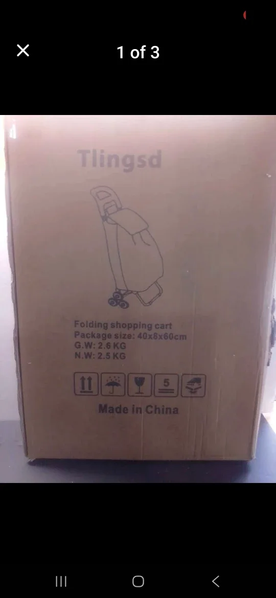 Tlingsd Folding Shopping Cart - New image indicator(3)