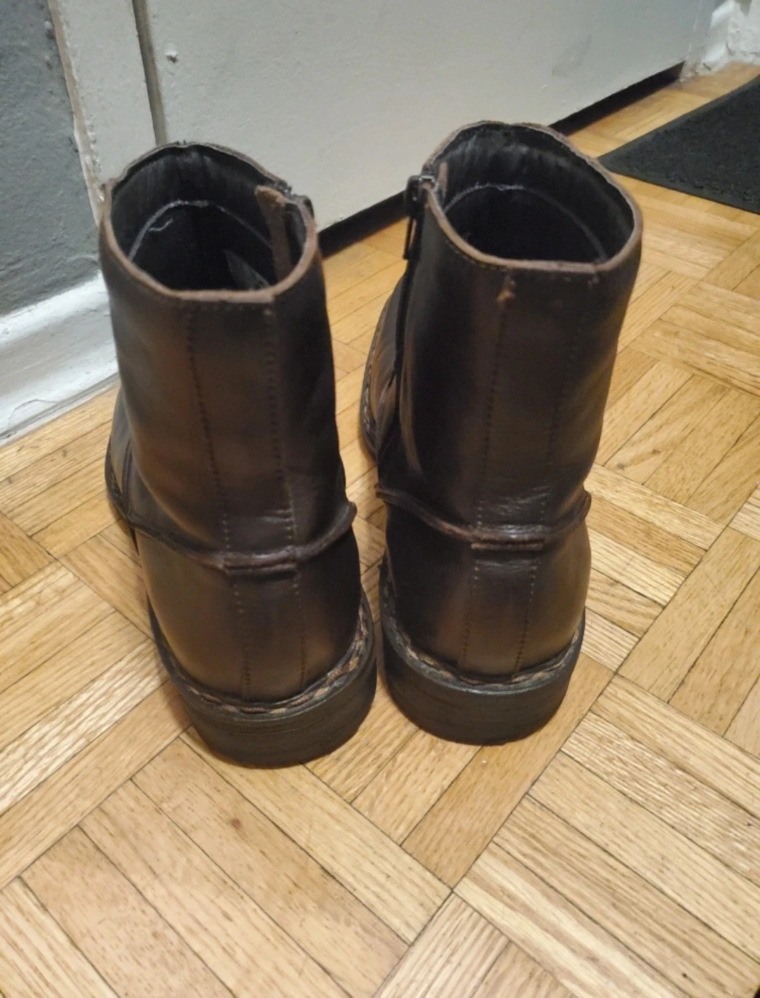 Men's  RJ Colt Brown Leather Boots New Size 10.5 - photo 2