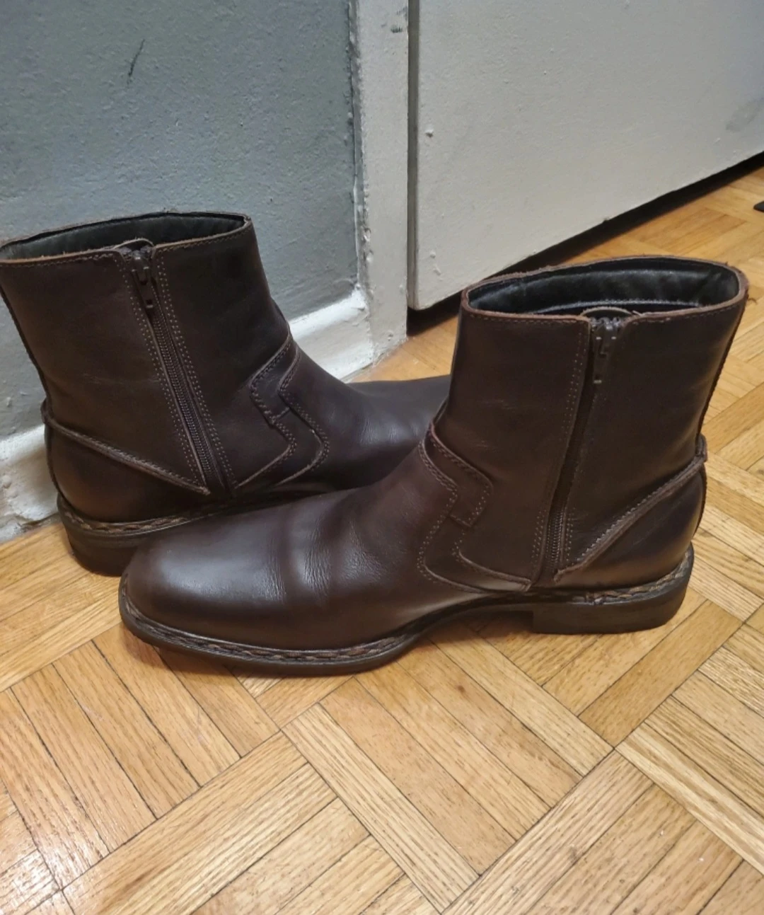 Men's  RJ Colt Brown Leather Boots New Size 10.5 - photo 4