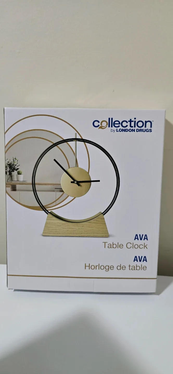 London Drugs Collection AVA Table Clock - New in Box!