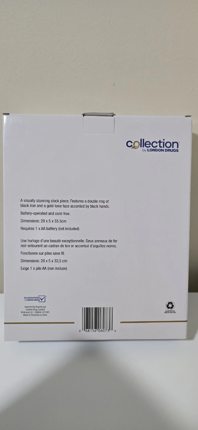 London Drugs Collection AVA Table Clock - New in Box! - photo 2