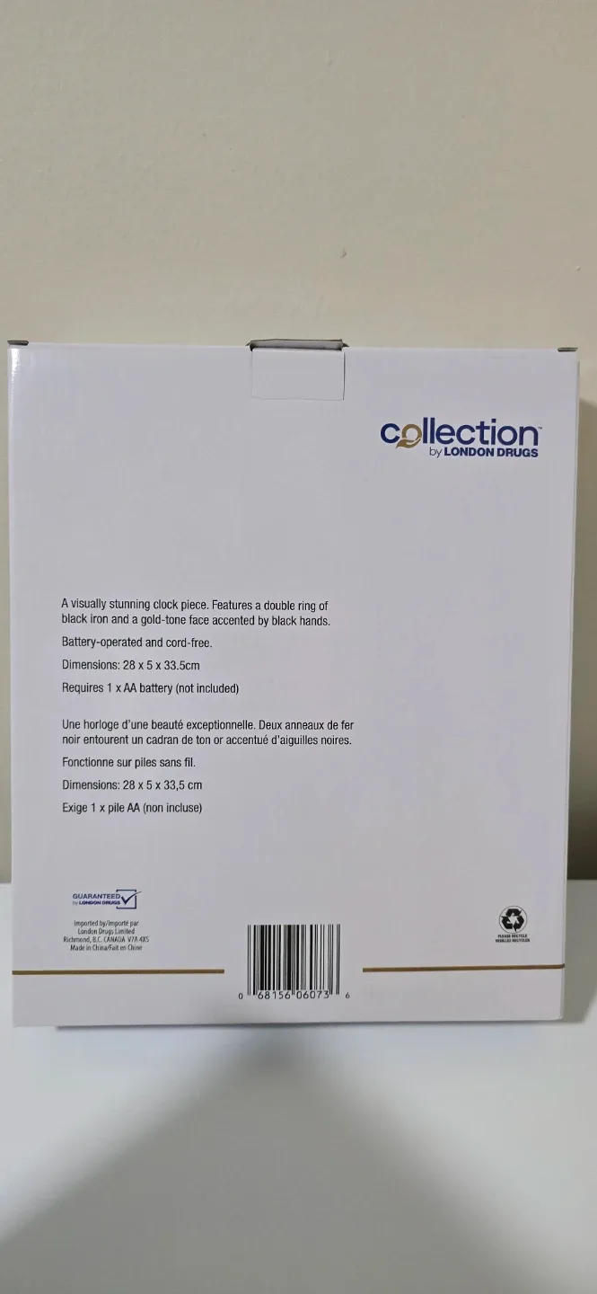 London Drugs Collection AVA Table Clock - New in Box! image indicator(2)