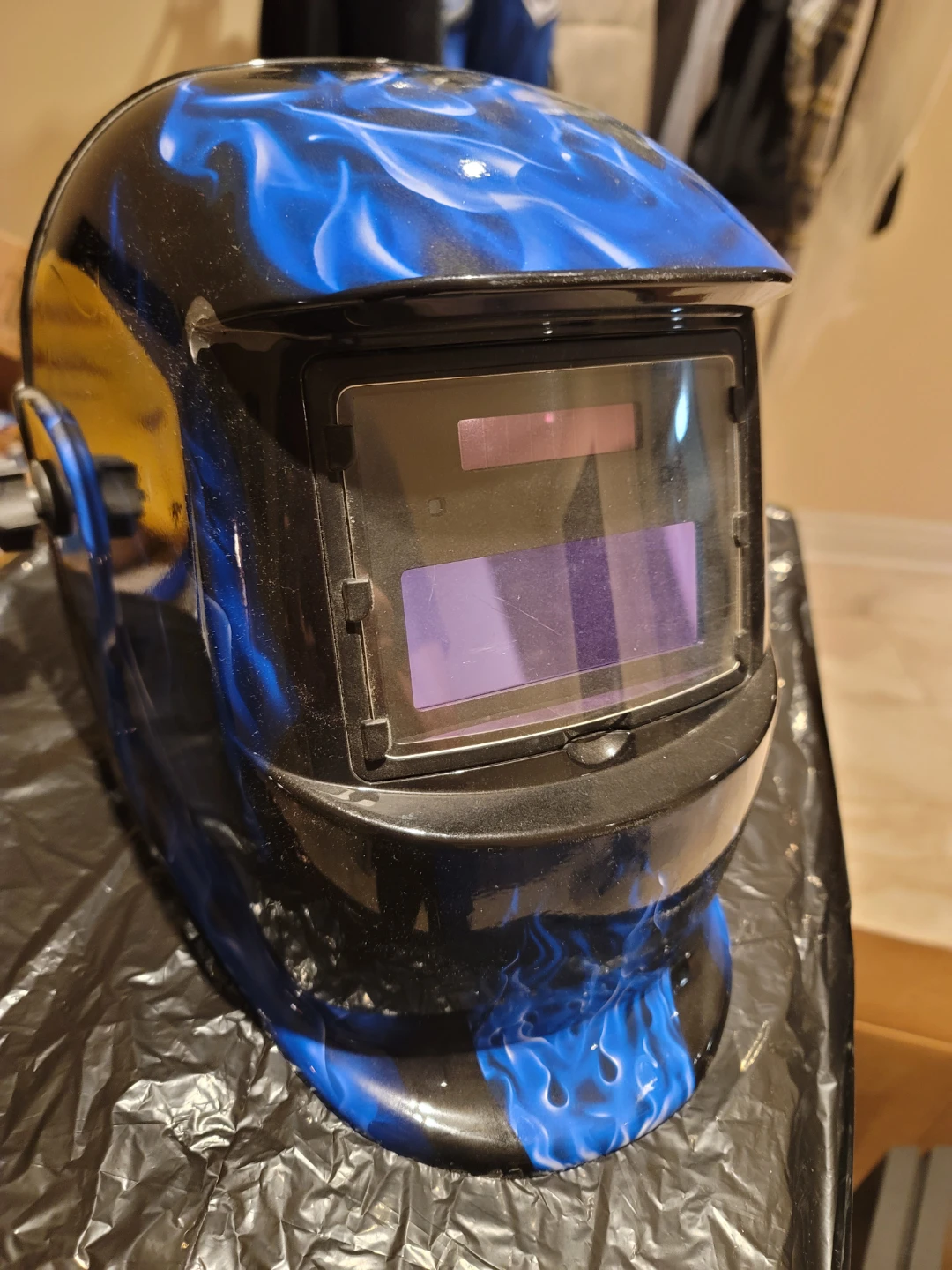 Forney 55708 Welding Helmet - Blue Flames
