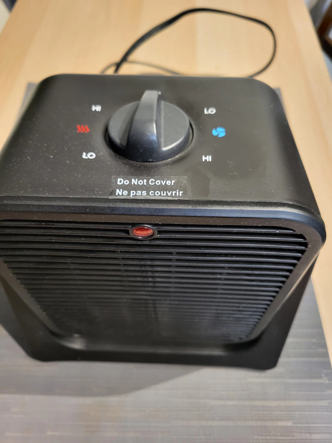 Black Portable Space Heater