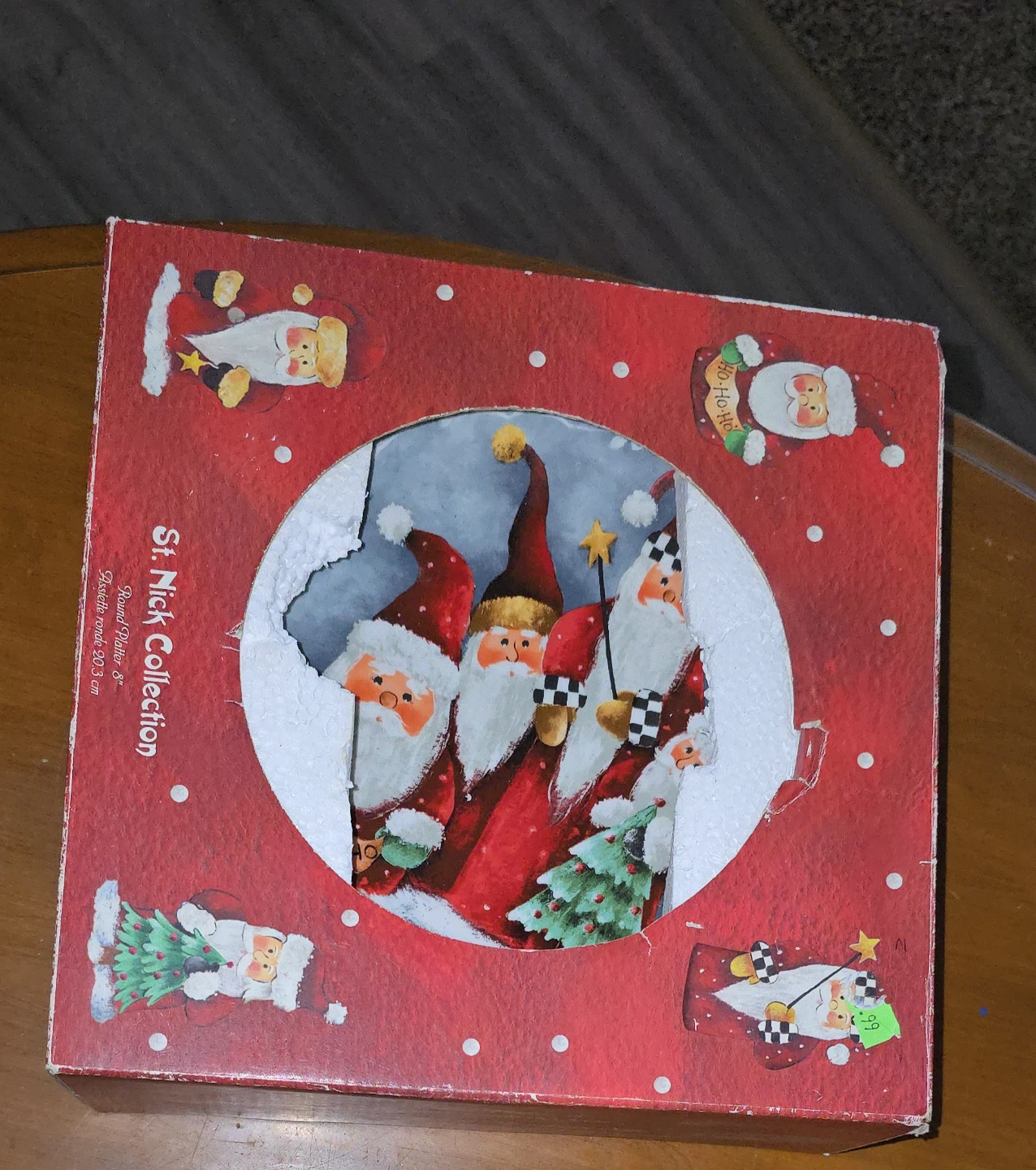 St. Nick Collection Round Platter 8"