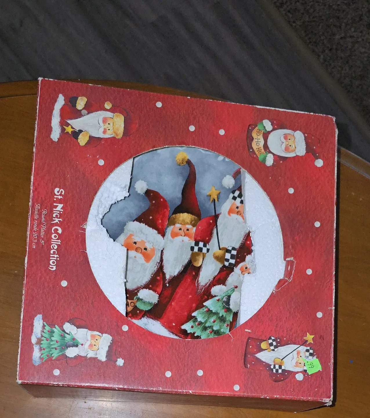 St. Nick Collection Round Platter 8"