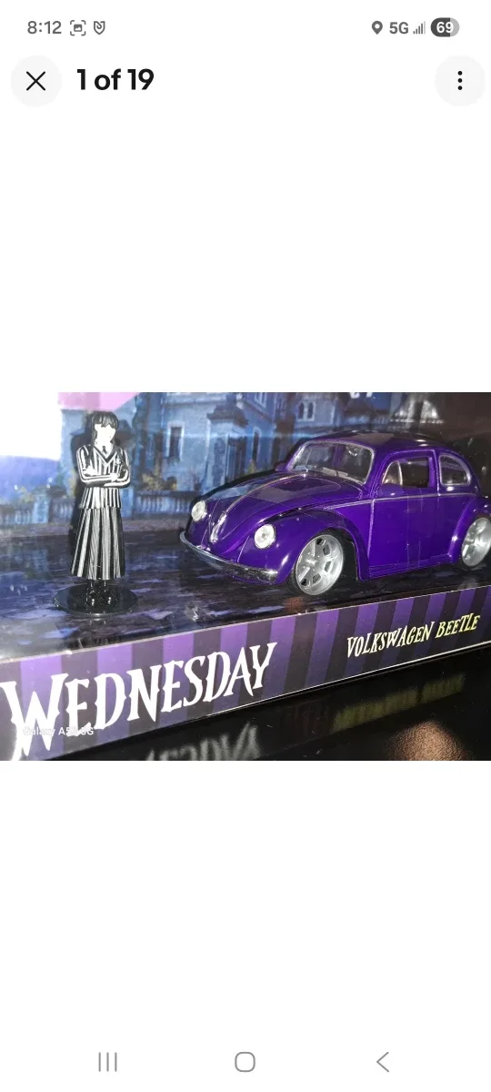 Wednesday Volkswagen Beetle Die-cast Figure