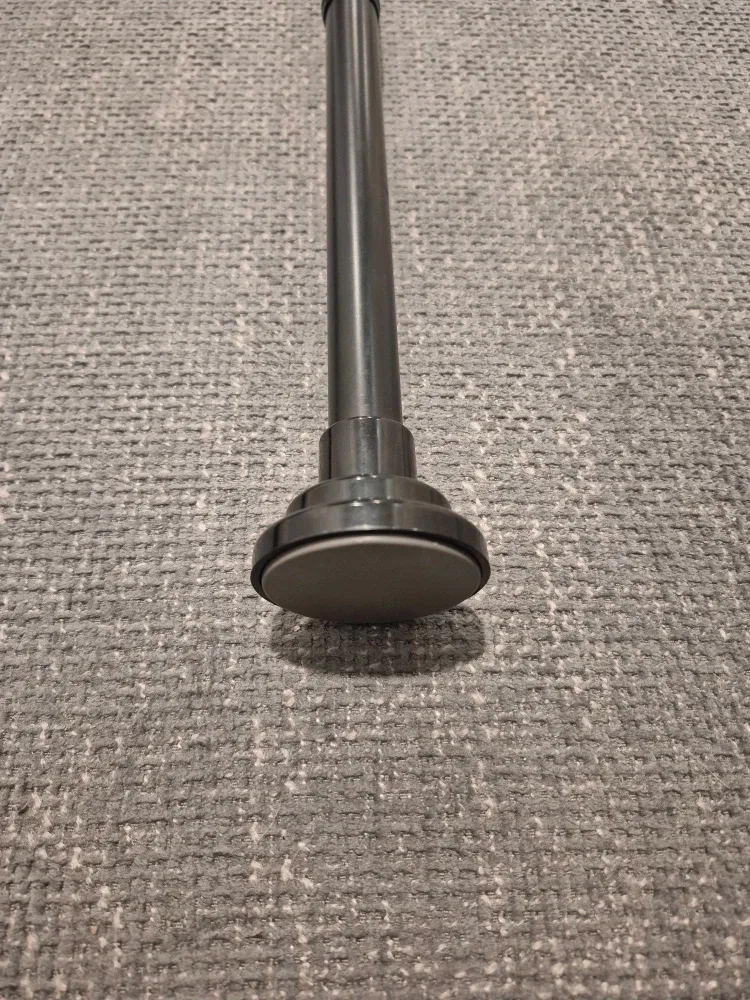 Adjustable Black Shower Curtain Rod Multifunctional 30"-76" image indicator(5)