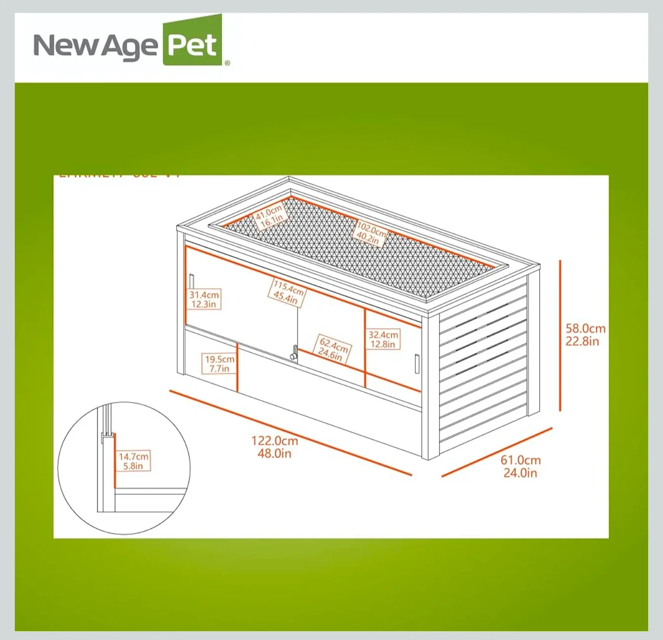 BRAND NEW: New Age Pet ECOFLEX 4x2x2 Reptile Enclosure, Maple