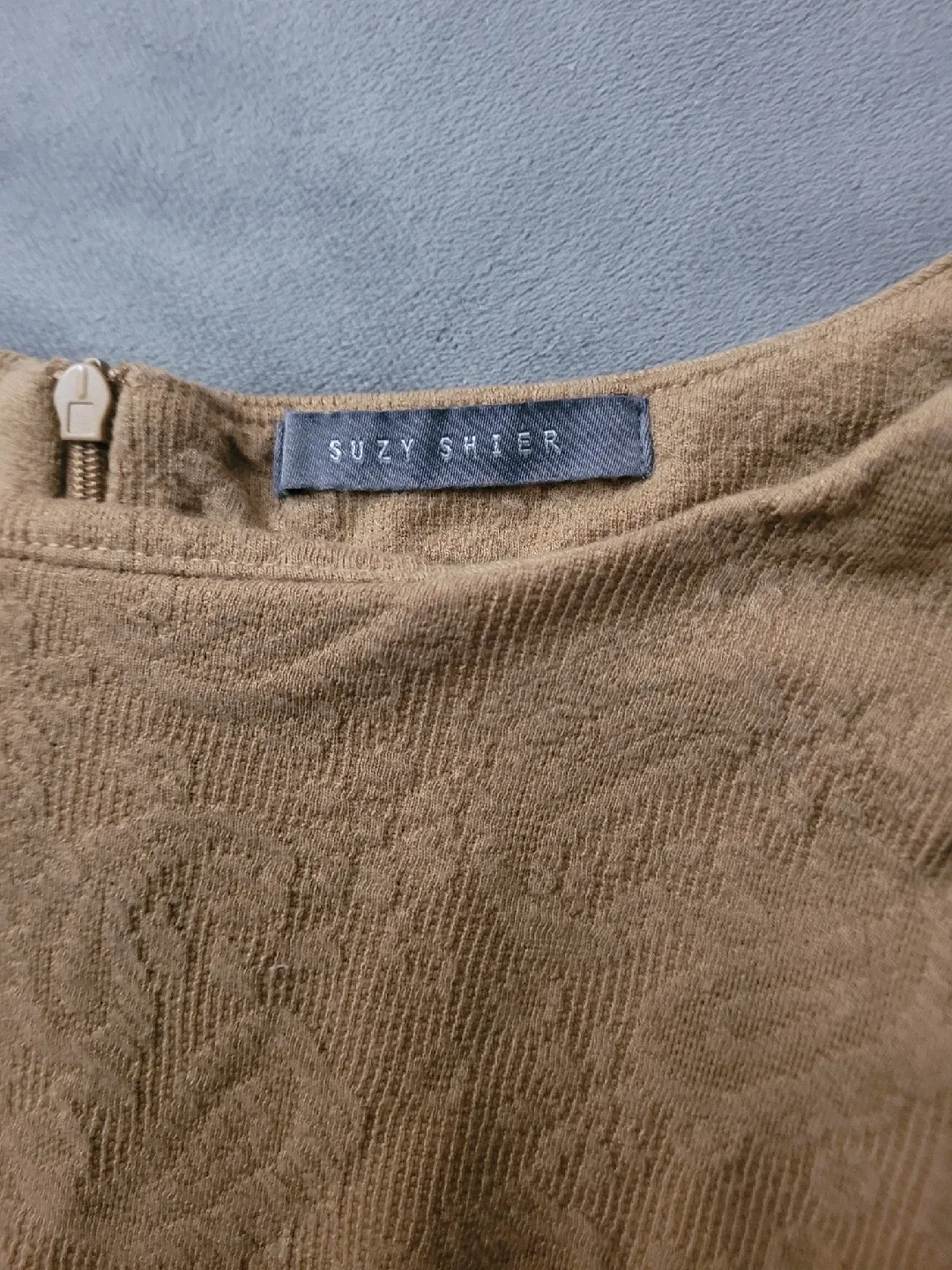 Suzy Shier Dress - Brown�🥕 image indicator(3)