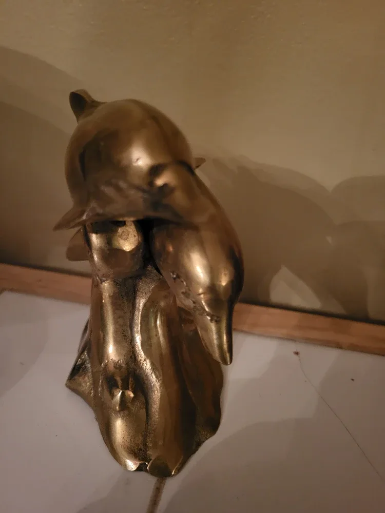 Brass Dolphin Sculpture image indicator(2)