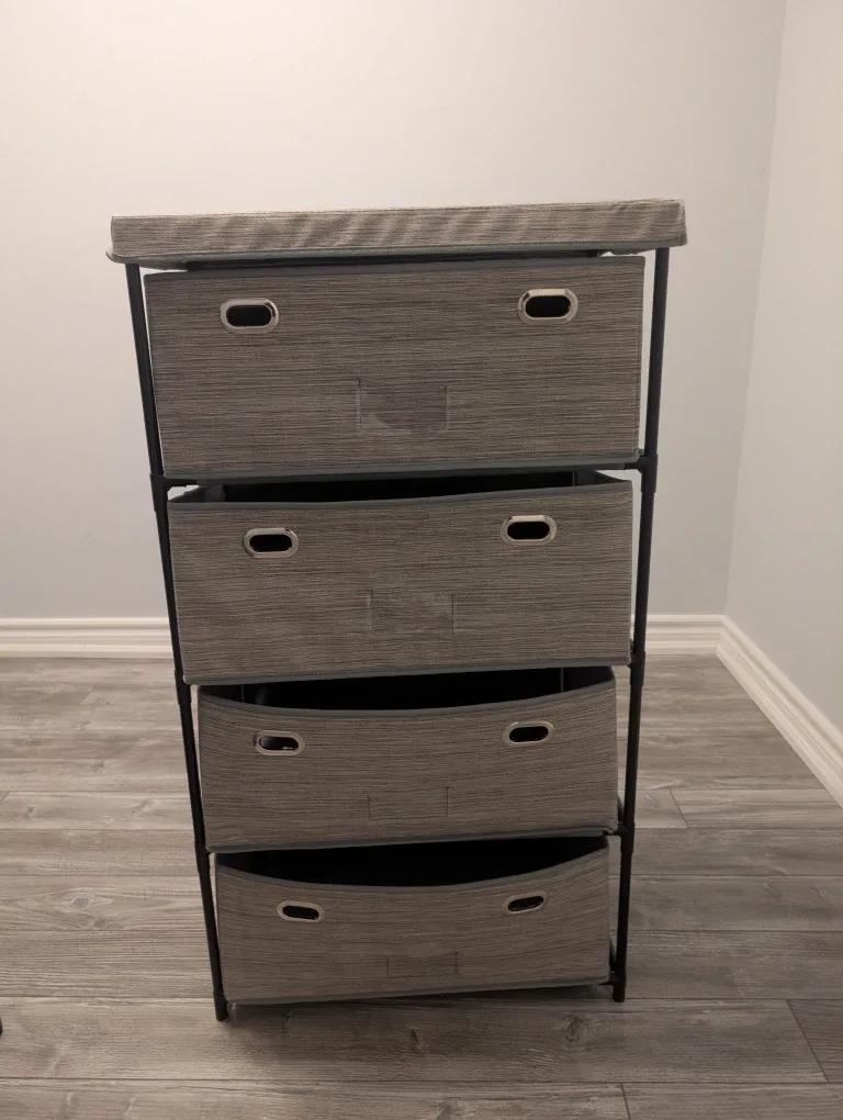 KSP Softstor 4-Drawer Fabric Cabinet (Grey) image indicator(2)