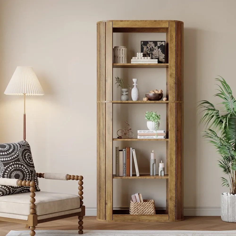 Wooden Bookshelf with 5 Shelves image indicator(3)