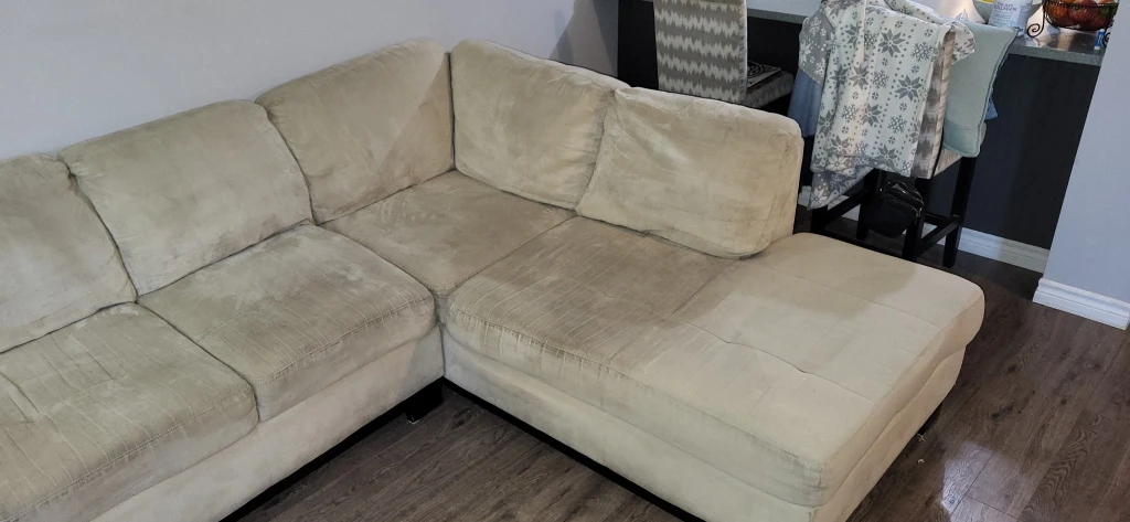2 Piece Biege Sectional Sofa - photo 4