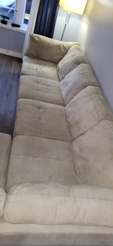2 Piece Biege Sectional Sofa - photo 5
