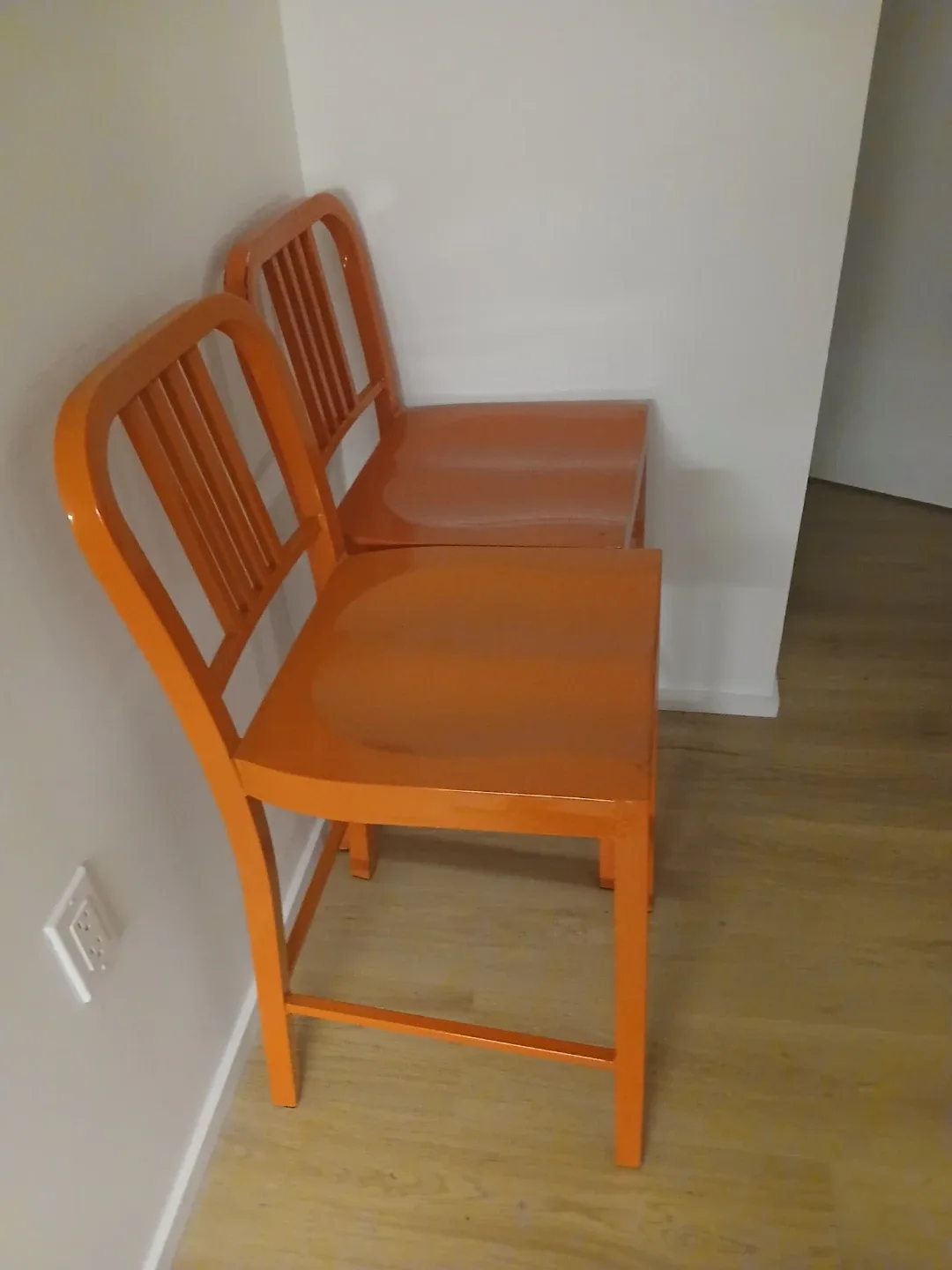 Orange Tolix Marais High Stools (Set of 2) 🥕🥕 image indicator(2)