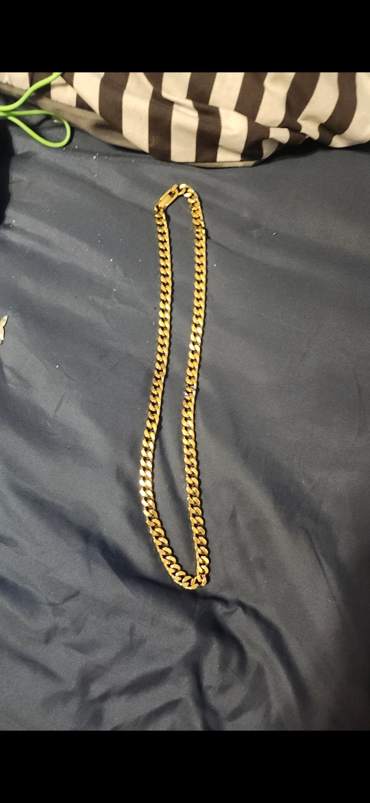 ARZ Steel Gold Chain Necklace