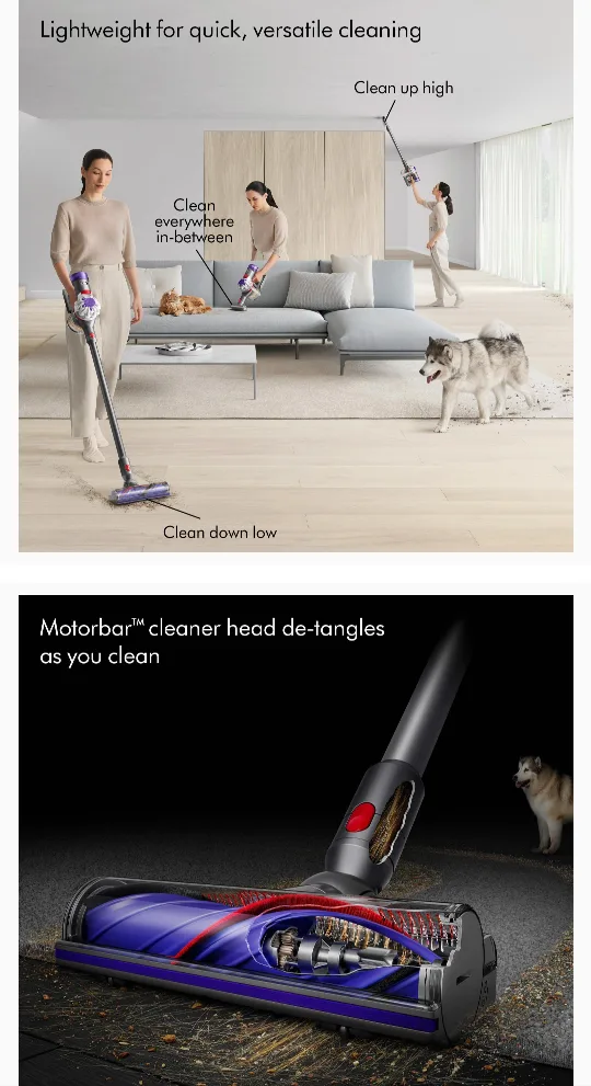 Dyson V8 Cordless 3 in 1 Convertible Stick Vacuum Cleaner image indicator(6)