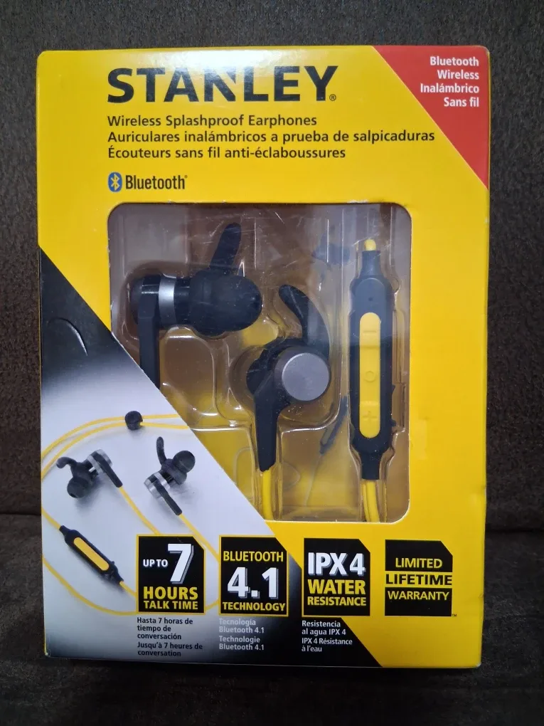 New Stanley Wireless Splashproof Earphones