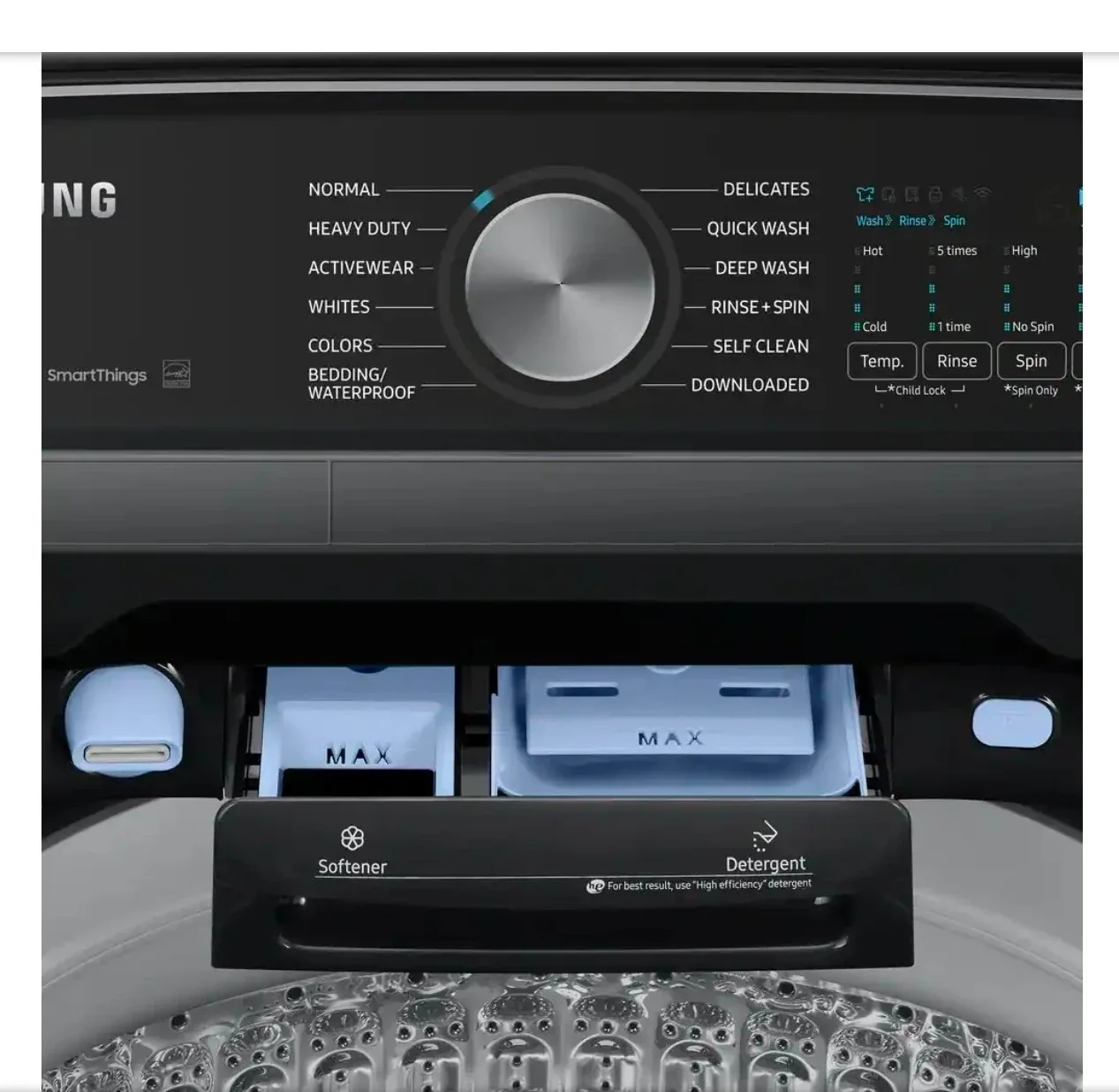 Samsung Smart Black Top Load Washer image indicator(8)