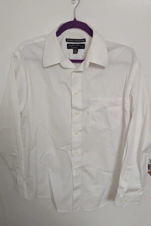 Joseph & Feiss White Men's Dress Shirt 15 1/2.32/33