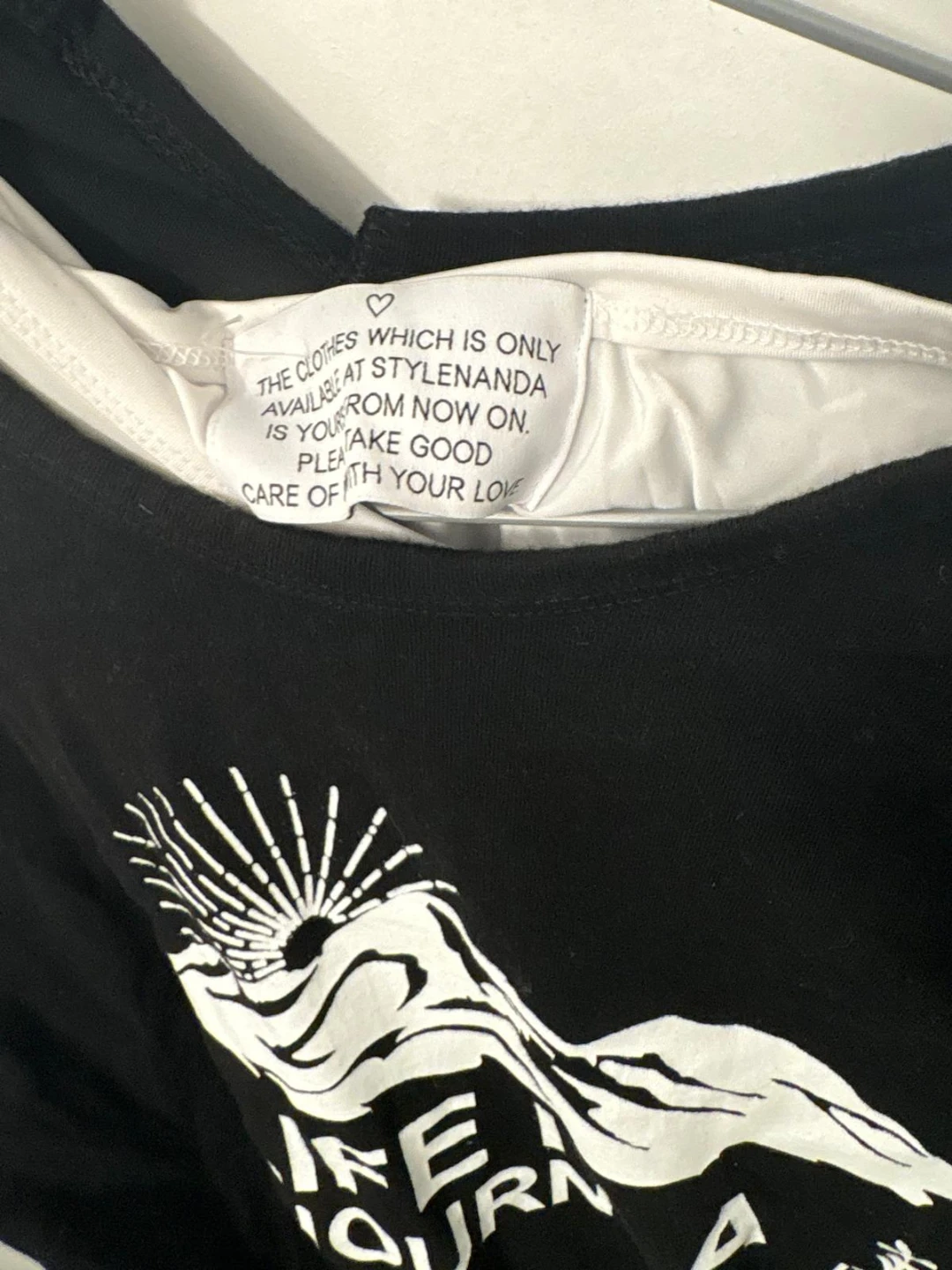 Stylenanda Black Long Sleeve Top - photo 2