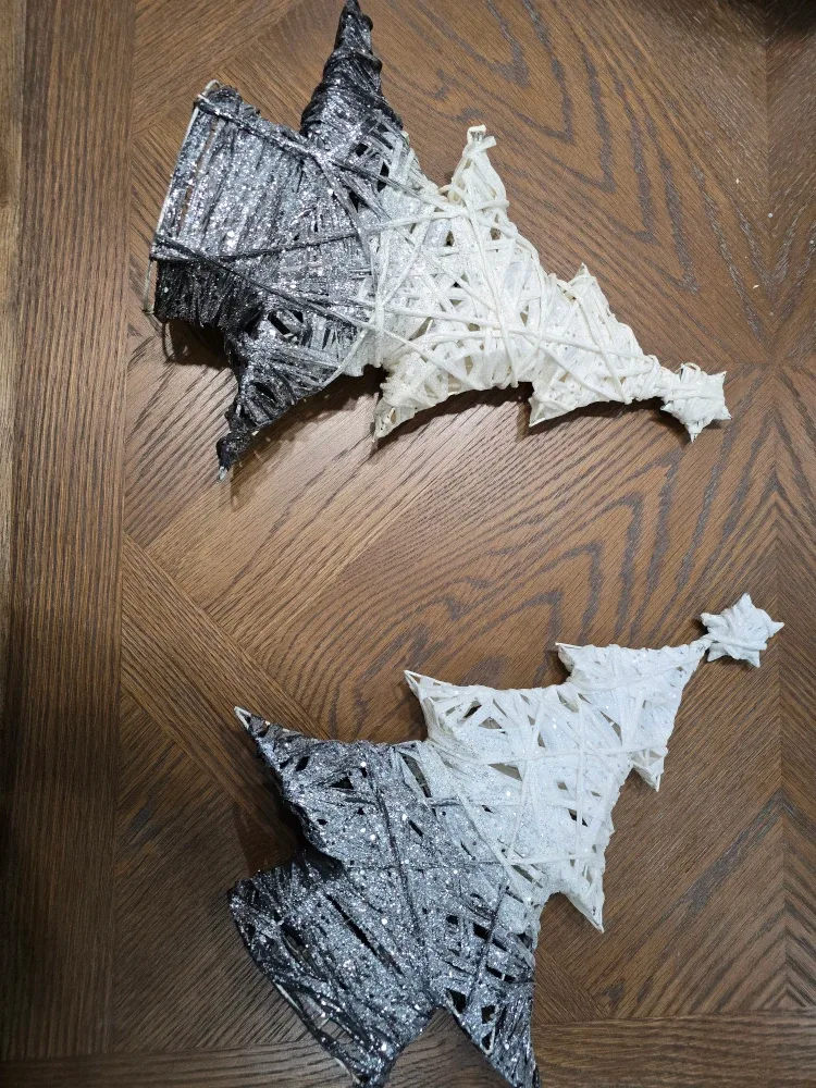 Christmas Tree Decoration - grey & White