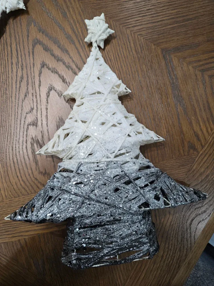 Christmas Tree Decoration - grey & White image indicator(2)