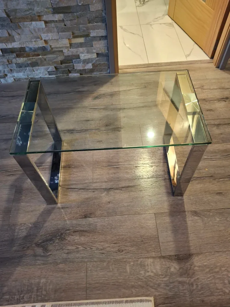 Glass & Chrome Coffee Table