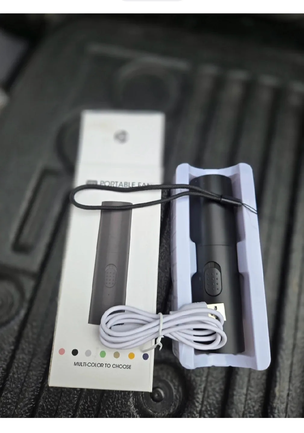 New Andwing Mini Portable Fan - Black image indicator(2)