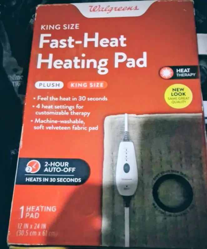 Walgreens King Size Fast-Heat Heating Pad - 12x24 in