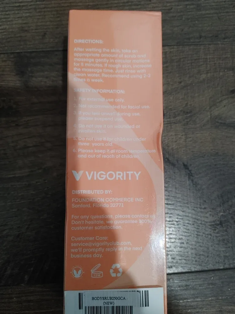 �🧡SIX SEALED BOXES OF VIGORITY ERASER & NATURAL BODY SCRUB NEW image indicator(8)