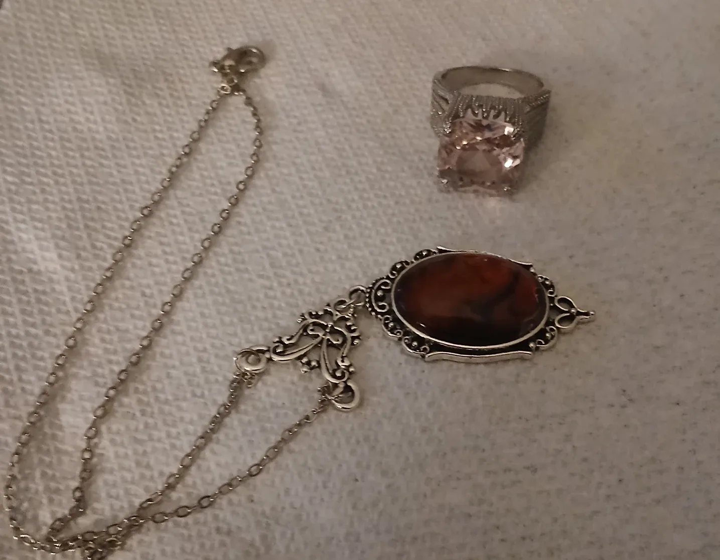Vintage Style Necklace and Ring Set