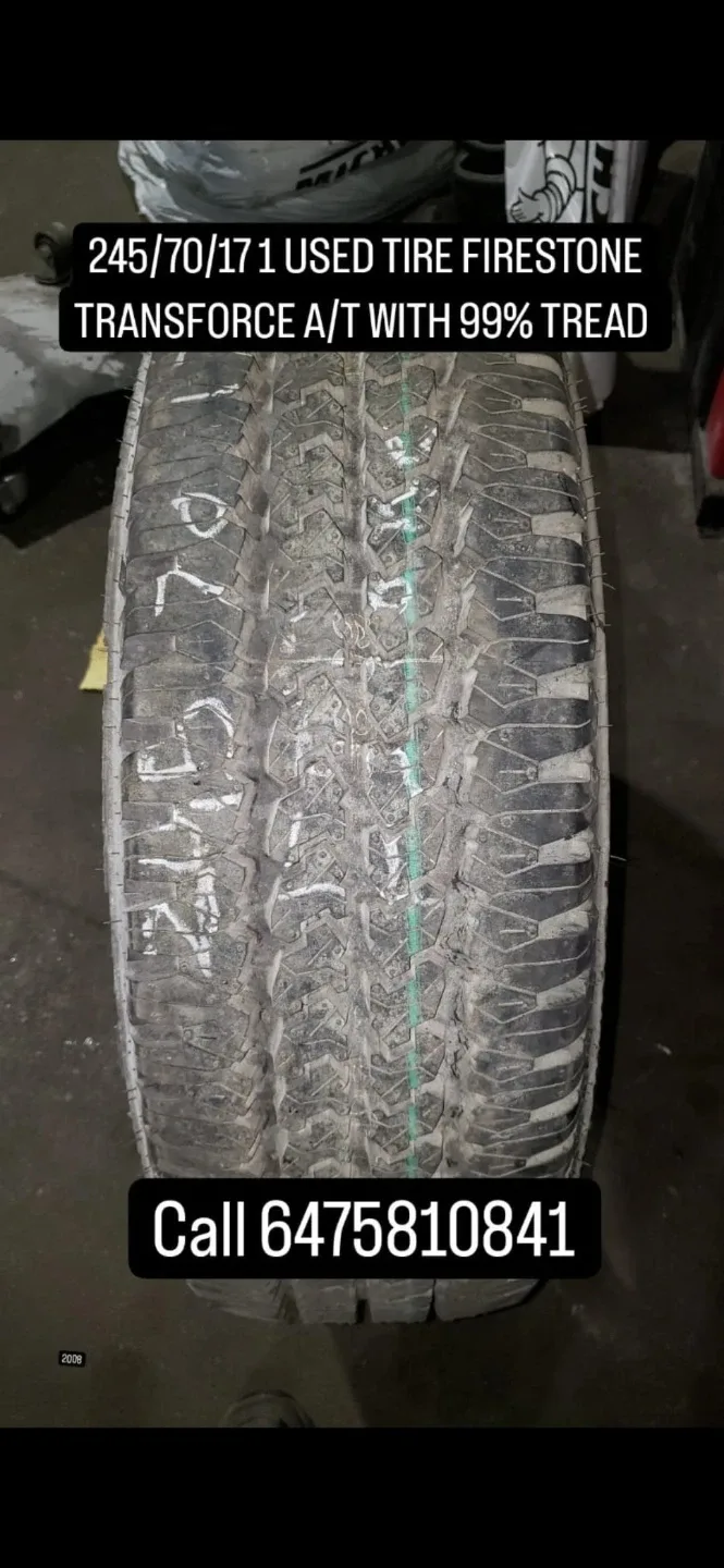 Firestone Transforce A/T Tire 245/70/17 - 99% Tread thumbnail