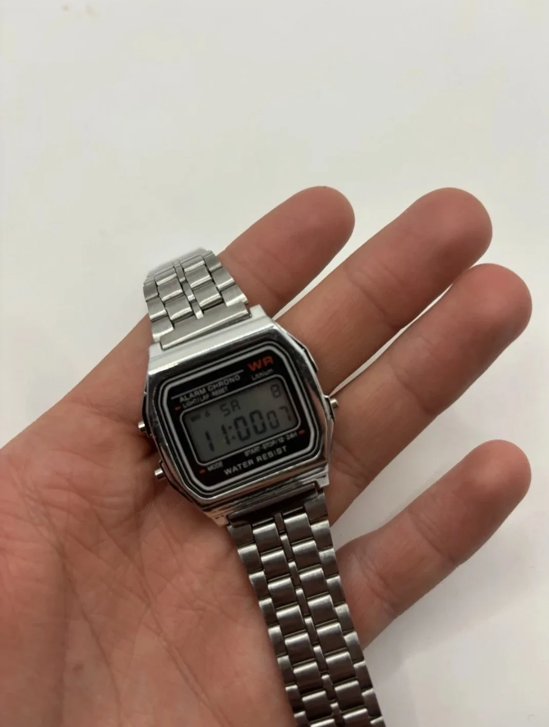 Vintage Silver Digital Watch