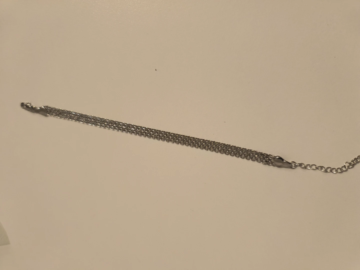 Silver Plated Milan Chain Vintage Bracelet