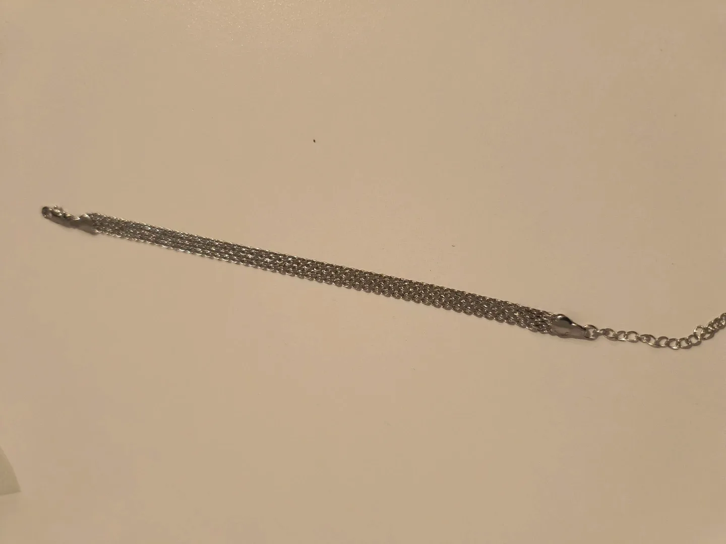 925 Silver Milan Chain Vintage Bracelet thumbnail