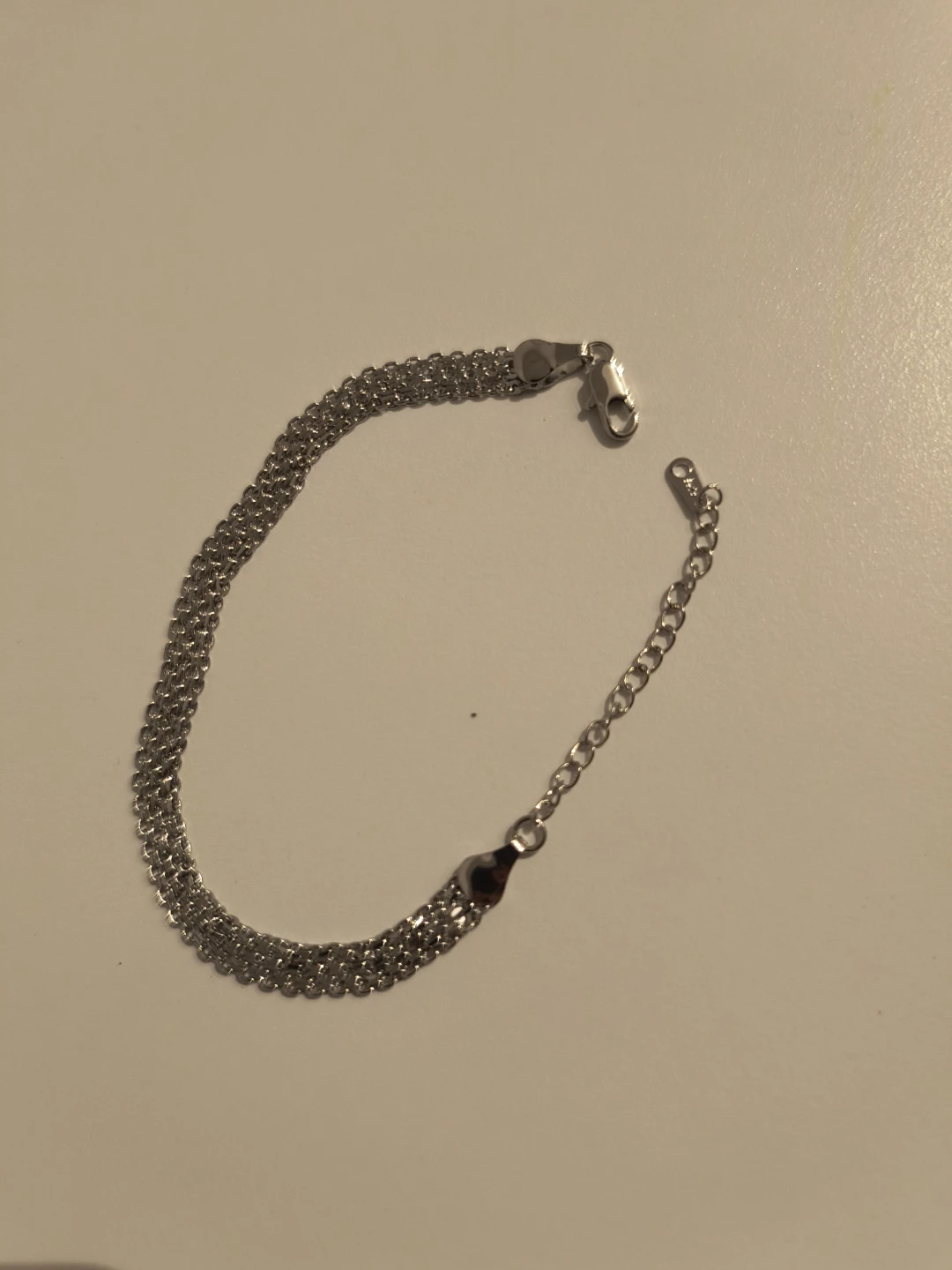 Silver Plated Milan Chain Vintage Bracelet - photo 3