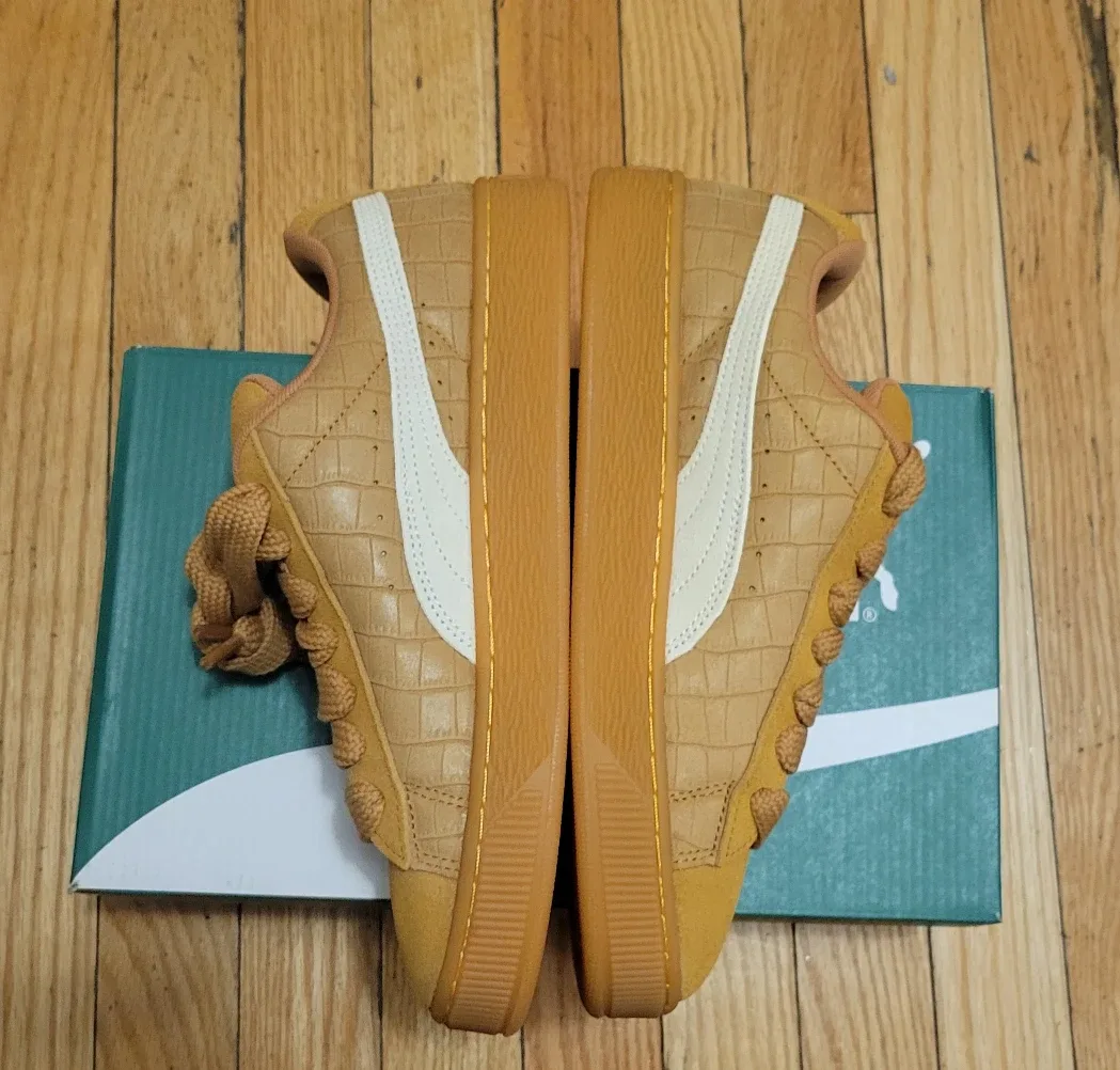 Puma Suede XL Elevated Wns Caramel Latte-Gum US 9
