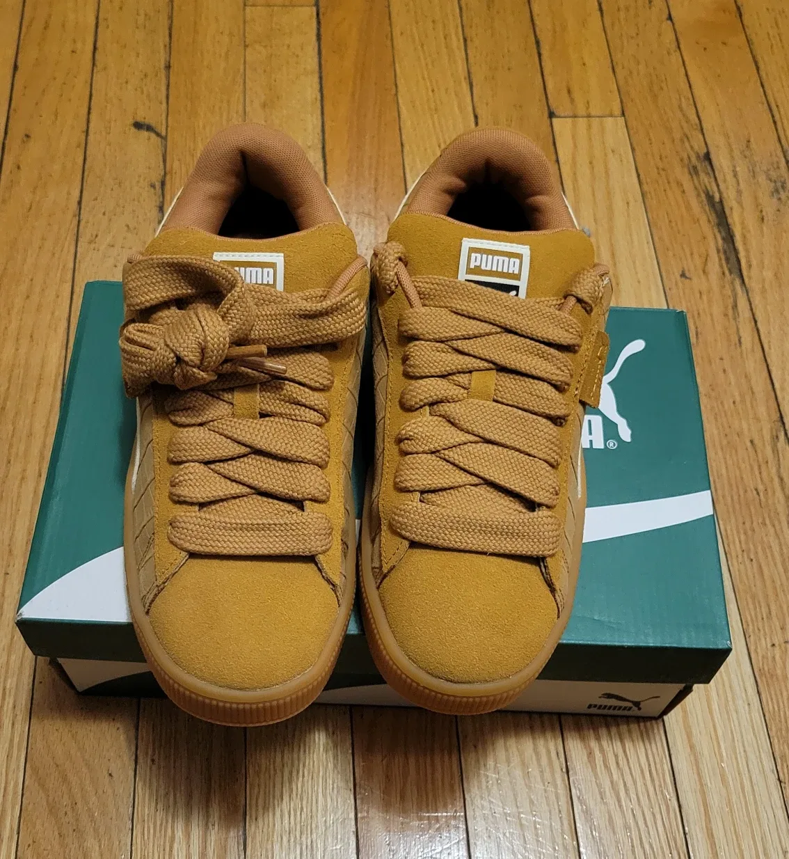 Puma Suede XL Elevated Wns Caramel Latte-Gum US 9 image indicator(2)