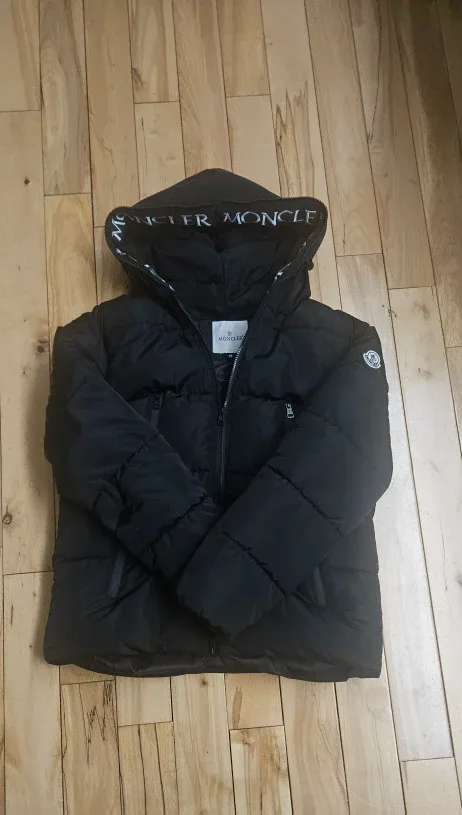 Moncler Black Puffer Jacket - Size M