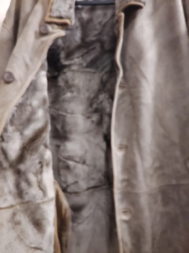 Men's Sheepskin Shearling Suede Jacket Size 5XL image indicator(4)