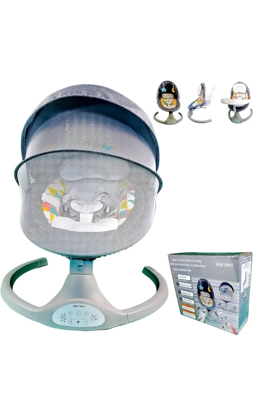 New Baby Swings for Infants, Infant Swing, 3 Seat Positions image indicator(3)