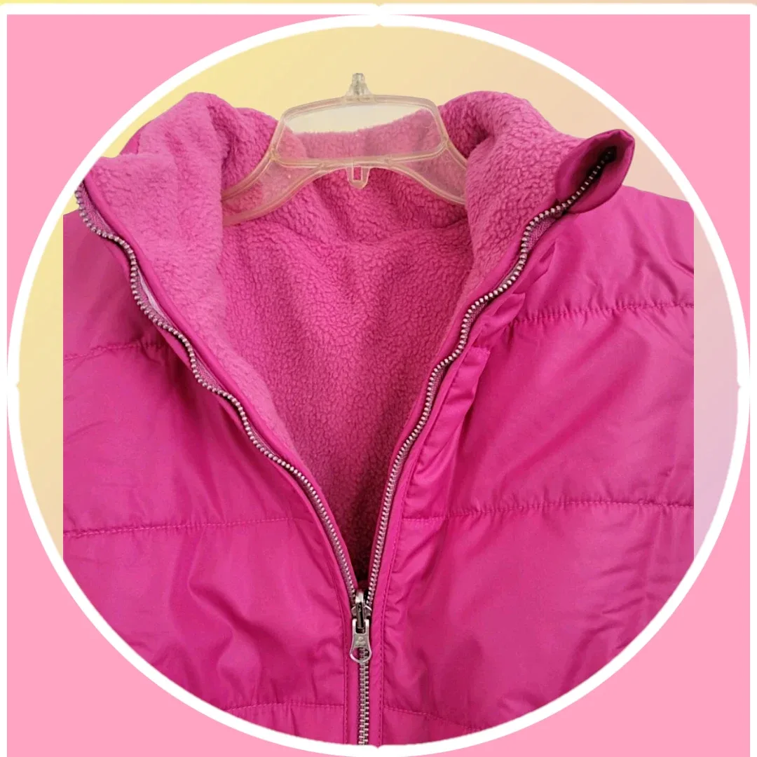 NWT Reversible Quilted Puffer / Sherpa Fleece Vest 3XL image indicator(4)